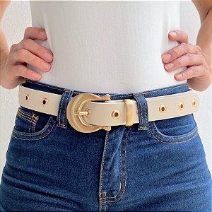 Cinto Nude PLUS SIZE em Corino