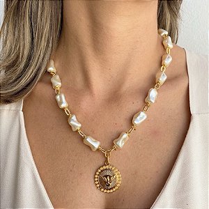 Colar Espírito Santo em Pérolas estilo Boho