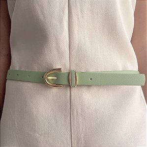 Cinto Verde Elegante e Atemporal