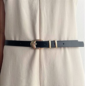 Cinto Preto Clássico e Atemporal