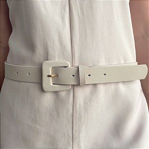 Cinto Elegante Off White PLUS SIZE