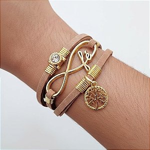 Pulseira Fé Nude e Fecho de Imã