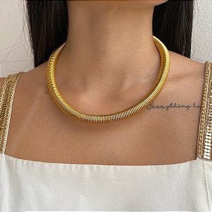 Colar Arco Maleável Dourado