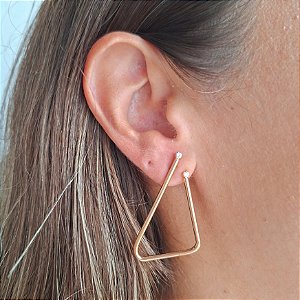 Brinco Triangular e Zircônia