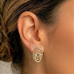 Brinco Banhado com Zircônias