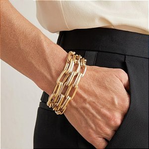 Pulseira Duo Correntes Três Voltas