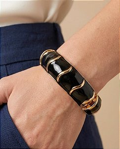 Bracelete Black Cromado
