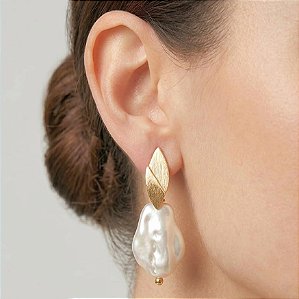 Brinco Pérola estilo Boho