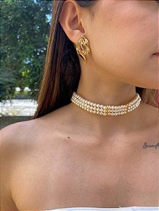 Choker em Pérolas