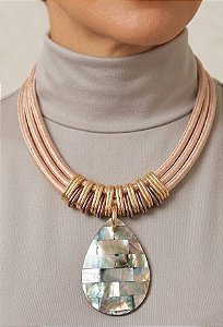 Maxi Colar Abalone Gota