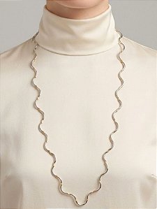 Colar Longo Duo Prata e Dourado