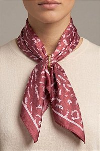 Colar Lenço Vermelho P com Passante