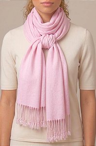 Echarpe Cachecol Lenço Rosa