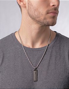 Corrente Masculina Aço Inox Pai Nosso