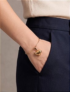 Bracelete Banhado Coração