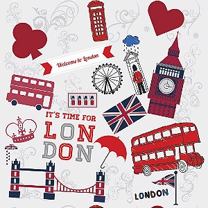 Papel de Parede Adesivo Teens It's Time For London