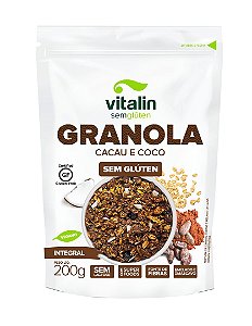 GRANOLA CACAU E COCO INTEGRAL 200G VITALIN