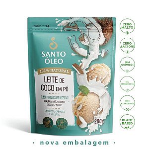 LEITE DE COCO EM PO 200G SANTO OLEO