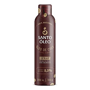 OLEO DE COCO EXTRAVIRGEM SPRAY 200ML SANTO OLEO