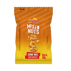 MIXED NUTS COM MEL 50G AGTAL