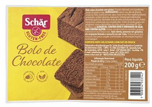 BOLO DE CHOCOLATE SCHAR 200G