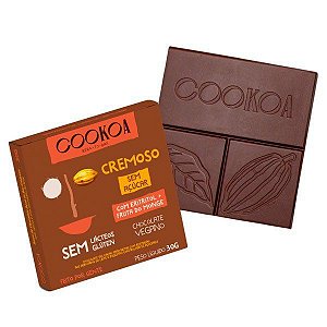 CHOCOLATE CREMOSO SEM ACUCAR 18 X 30G COOKOA