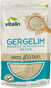 GERGELIM BRANCO DESCASCADO INTEGRAL 120G VITALIN