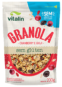 GRANOLA CRANBERRY E GOJI ZERO INTEGRAL 200G VITALIN