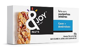 BARRA MIXED NUTS COCO E AMENDOA 60G &JOY