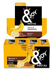 BARRA FRUTAS BANANA E CACAU 12 X 25G &JOY