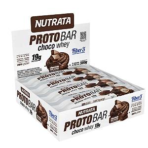 BARRA PROTOBAR CHOCO WHEY 8 X 70G NUTRATA