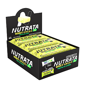 BARRA WHEY GREGO LIMAO 12 X 40G NUTRATA