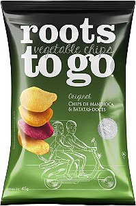 CHIPS BATATA DOCE E MANDIOCA 45GR ROOTS TO GO