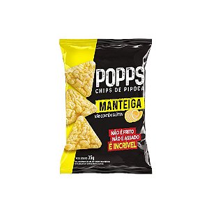 CHIPS POPPS MANTEIGA 35G ROOTS TO GO