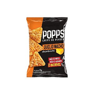 CHIPS POPPS QUEIJO NACHO 35G ROOTS TO GO