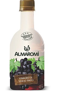 VINAGRE VINHO TINTO PET 400ML ALMAROMI