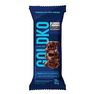 BARRA CHOCO INTENSO 70% 10 X 20G GOLDKO