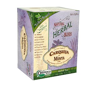 CHA ORGANICO HERBAL CARQUEJA MENTA 15 X 1,5G TRIBAL