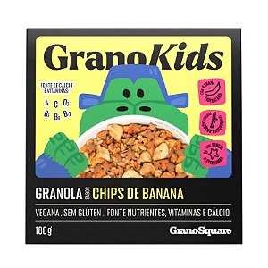 GRANOLA GRANOKIDS CHIPS BANANA 180G GRANO SQUARE