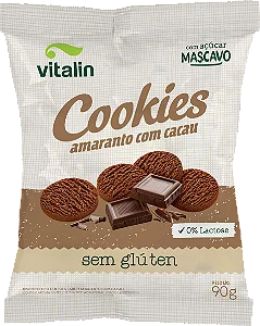 COOKIES AMARANTO CACAU 90G VITALIN