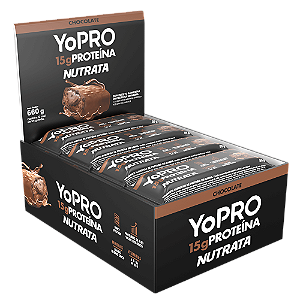 BARRA YOPRO CHOCOLATE 12 X 40G NUTRATA