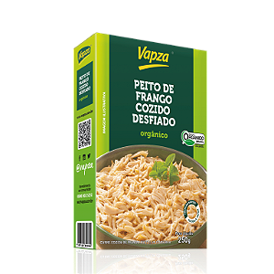 PEITO FRANGO DESFIADO ORGANICO 250G VAPZA