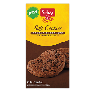 BISCOITO SOFT COOKIES DOUBLE CHOCOLATE 210G SCHAR