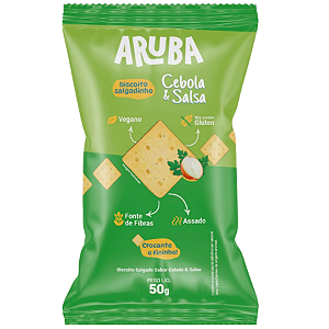 BISCOITO CEBOLA E SALSA 50G ARUBA