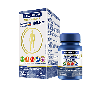 POLIVITAMINICO HOMEM CAT MULTI 60 CPS CATARINENSE