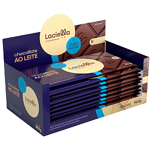 BARRA CHOCO AO LEITE ZERO 12 X 80G LACIELLA