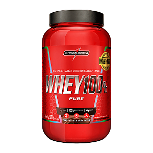 WHEY 100% PURE CHOCOLATE MALTADO POTE 900G INTEGRALMEDICA