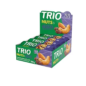 BARRA NUTS PASSAS 12 X 25G TRIO