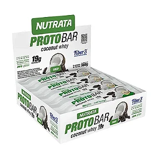 BARRA PROTOBAR COCONUT WHEY 9 X 70G NUTRATA
