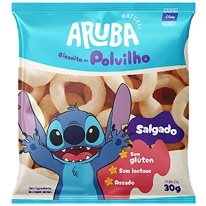 BISCOITO POLVILHO STITCH SALGADO 30G ARUBA